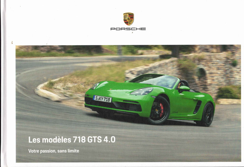 Catalogue PORSCHE 718 GTS 4.0 (01/2020) Français | PORS63 - Ref: WSLN2001000430 FR/WW |