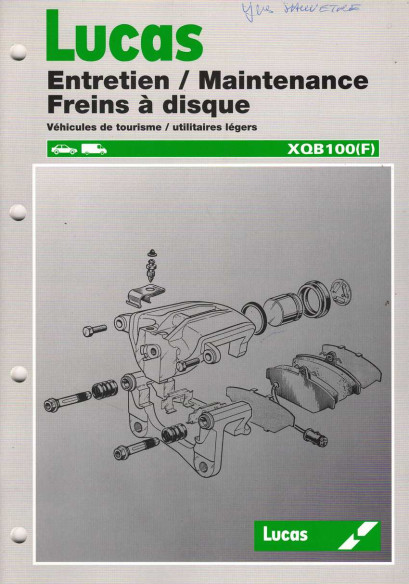 LUCAS Entretien / Maintenance Freins à disque | LUCAS Freins à disque |