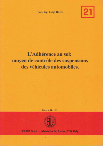 Livret L'Adhérence au sol (N°21) Contrôle des suspensions | Adhérence au sol |