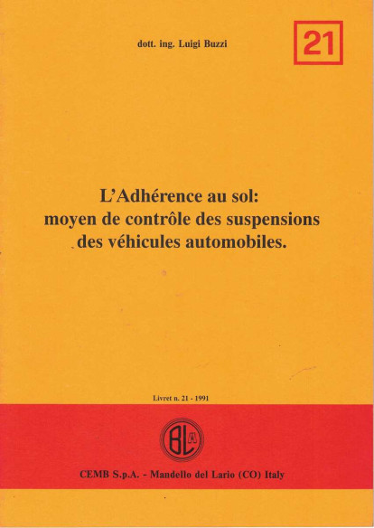 Livret L'Adhérence au sol (N°21) Contrôle des suspensions | Adhérence au sol |