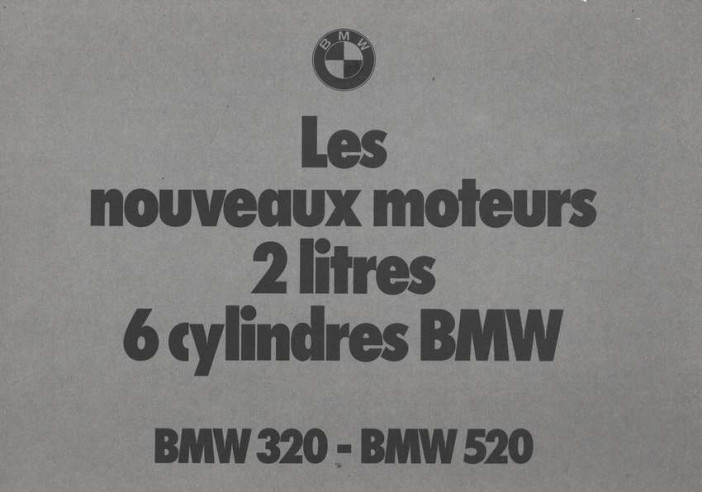 Plaquette BMW 320 et 520 - 2 litres 6 cylindres | BMW 183 - Ref: 728010230 |