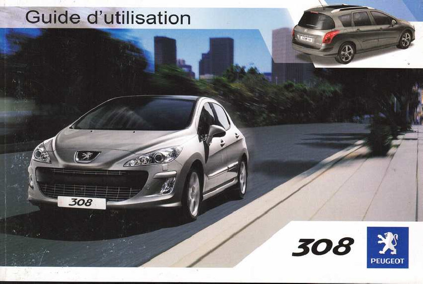 Guide d'utilisation PEUGEOT 308 | Ref: 08308.0010 |