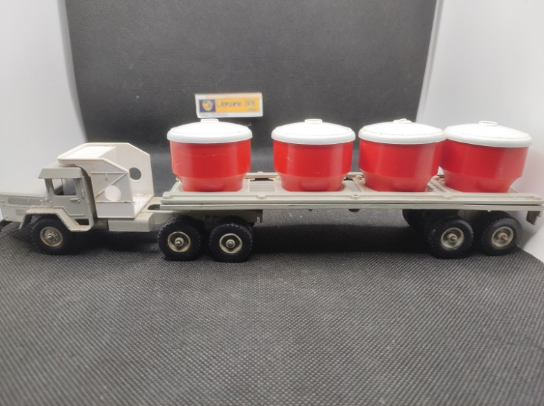 CAMION UNIC SAHARA REMORQUE TITANT CIMENT - SOLIDO - N° 301 - 1/43 | Unic Sahara semi remorque Titant ciment - |