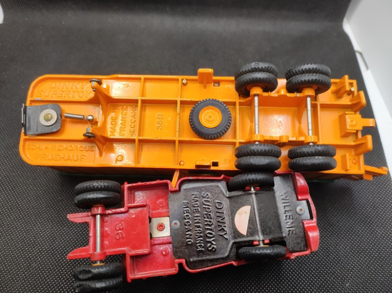 TRACTEUR WILLEME SEMI REMORQUE BACHEE - DINKY TOYS SUPERTOYS - N° 36B - 1/43 | Tracteur Willeme Semi Remorque Bachèe - 36B |
