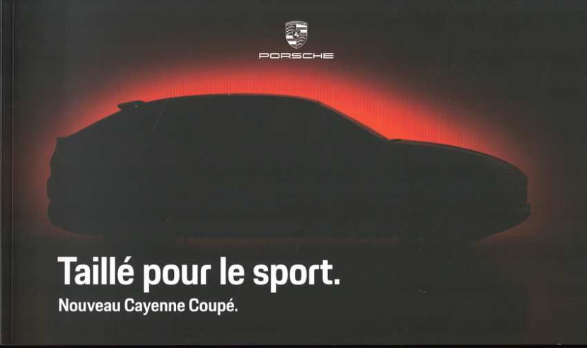 Catalogue PORSCHE CAYENNE COUPÉ (03/2019) Français | PORS232 - Ref: WMAE 190 100 083 0 FR/WW |