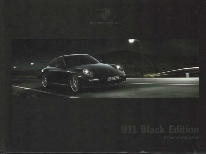 Catalogue PORSCHE 911 BLACK EDITION (11/2010) Anglais | PORS247 - Ref: WSLS 120 100 042 0 GB/WW |