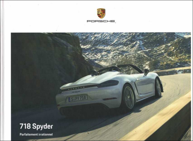 Catalogue PORSCHE 718 SPYDER (06/2019) Français | PORS256 - Ref: WSLN 200 100 023 0 FR/WW |