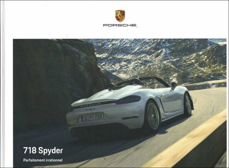 Catalogue PORSCHE 718 SPYDER (06/2019) Français | PORS256 - Ref: WSLN 200 100 023 0 FR/WW |