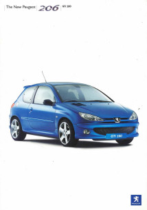 Brochure PEUGEOT 206 GTi 180 (09/2003) Anglais | PEU65 - Ref: MCP 2110 |