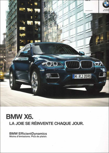 Catalogue BMW X6 (2013) Français | BMW186 - Ref: 4 11 006 287 30 08 2013 BB |