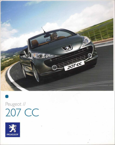 Catalogue PEUGEOT 207 CC (2007) Français | PEU70 - Ref: CHF-02/2007 |