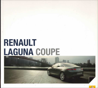 Catalogue RENAULT LAGUNA COUPE (2010) Anglais | REN32 - Ref: 7701 380 703 |