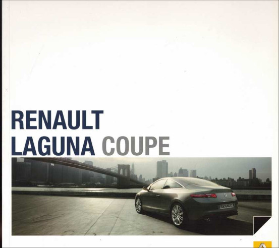 Catalogue RENAULT LAGUNA COUPE (2010) Anglais | REN32 - Ref: 7701 380 703 |
