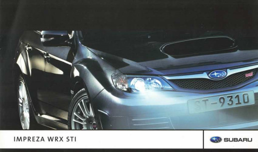 Catalogue SUBARU IMPREZA WRX STI (Anglais) | SUB14 - Ref: SIB059 |