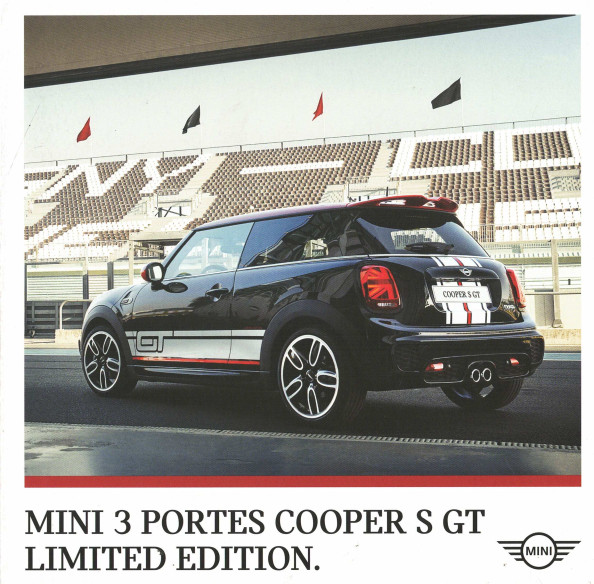 Brochure MINI COOPER S GT Limited Edition (Français) | MINI032 - COOPER S GT |