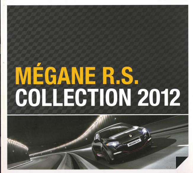 Brochure RENAULT MEGANE RS collection 2012 | REN28 - Ref: NL 77 11 208 191 |