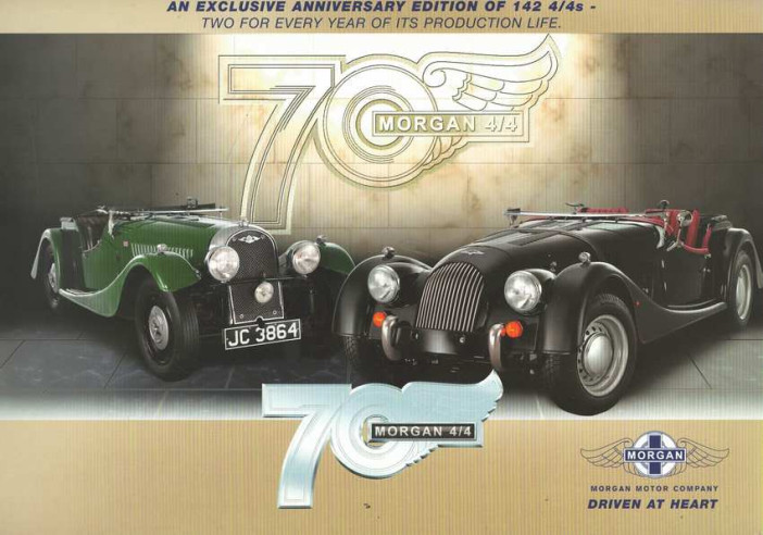 Brochure MORGAN Edition of 142 4/4s (2006) Anglais | MOR3 - Ref: 4/4 |