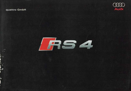 Brochure AUDI RS4 (Anglais) | AUDI113 - Ref:RS4 |