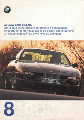 Brochure BMW SPORT 840CI et 850CI - Français | BMW192 - Ref: BMWSERIE8SPORT |