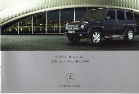 Catalogue MERCEDES G55 AMG (2004) Français | MER239 - Ref: PBG 5530.0603.03-00/0204 |