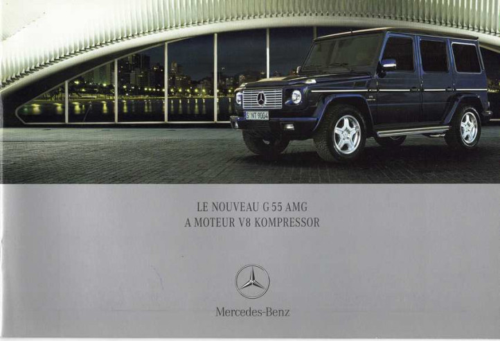 Catalogue MERCEDES G55 AMG (2004) Français | MER239 - Ref: PBG 5530.0603.03-00/0204 |