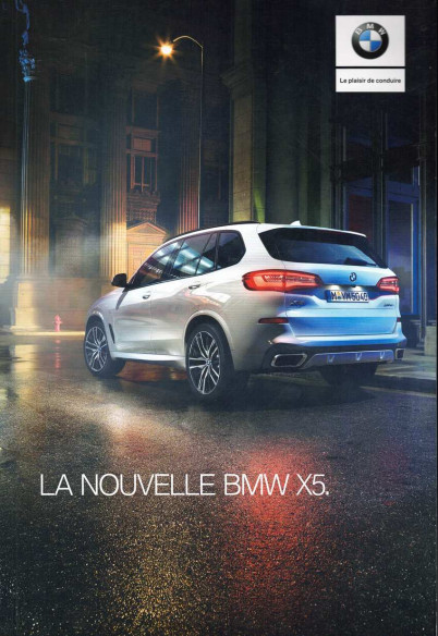 Catalogue BMW X5 (2019) Français | BMW193 - Ref: 4 11 005 109 63 1 2019 CB |
