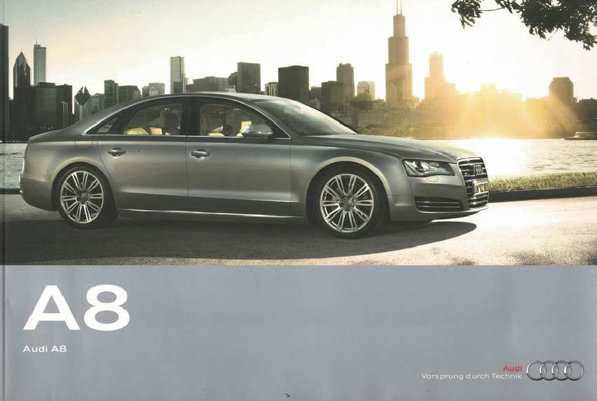 Catalogue AUDI A8 (2009) Anglais | AUDI116 - Ref: 933/1130.80.18 |