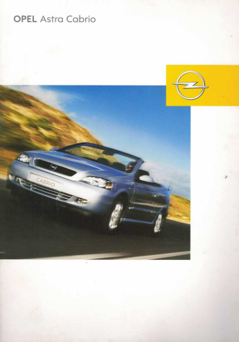 Brochure OPEL ASTRA CABRIOLET (2001) Français | OPEL07 - Ref: F/MY5.5 |