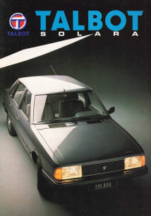 Brochure TABLOT SOLARA (Modèle 1982) Français | TAL09 - Ref: F 09/81 |