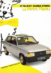 Brochure TABLOT SAMBA SYMPA Série spéciale (Modèle 1985) Français | TAL13 - Ref: SYMPA |