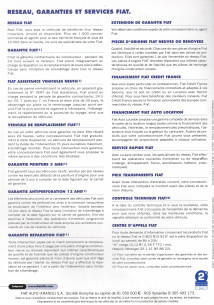Brochure FIAT STILO (2001) Fançais | FIAT25 - | 2