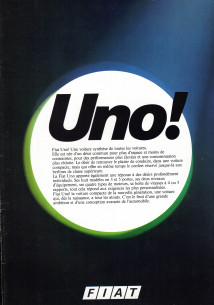Brochure FIAT UNO (1983) Français | FIAT27 - Ref: 2.1296 5/83 |