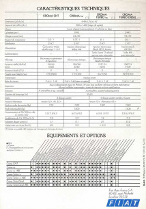 Brochure FIAT CROMA (1986) Français | FIAT30 - Ref: 520 240 | 2