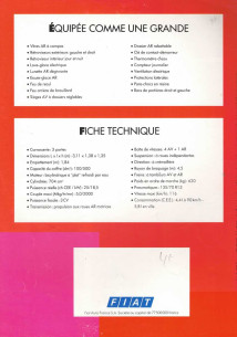 Brochure FIAT 126 Bis (1991) Français | FIAT34 - Ref: 520 351 | 2