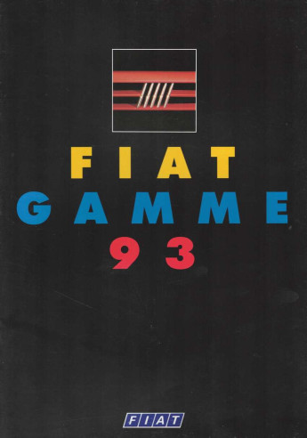 Brochure FIAT Gamme 1993 - Français | FIAT43 - Ref: 521 132 |