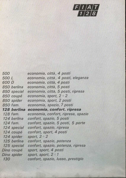 Brochure FIAT 128 (poster) Français | FIAT70 - Ref: 2936/1 |