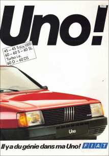 Brochure FIAT UNO (1987) Français | FIAT72 - Ref: 520 267 |