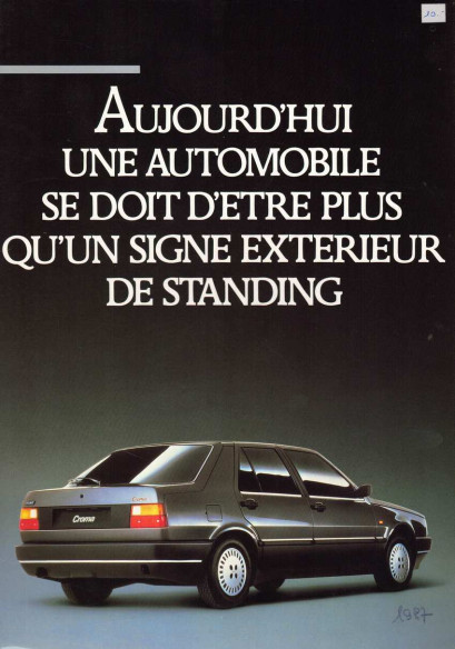 Brochure FIAT CROMA (1987) Français | FIAT54 - Ref: CROMA |
