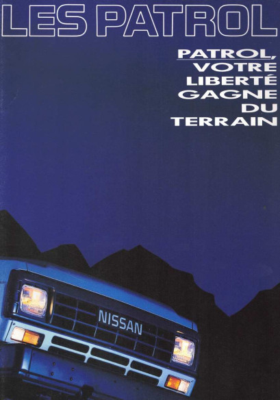 Brochure NISSAN PATROL Hard-Top et Break (1989) Français | NIS26 - Ref: XC PATROL 89 |