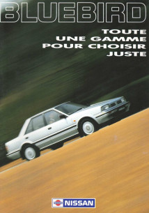 Brochure NISSAN BLUEBIRD (1989) Français | NIS25 - Ref: CATBBNMUK |