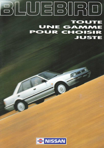 Brochure NISSAN BLUEBIRD (1989) Français | NIS25 - Ref: CATBBNMUK |