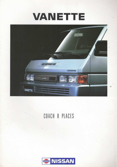 Brochure NISSAN VANETTE COACH 8 places (Type Z 20) Français | NIS22 - Ref: X CATACOACH |