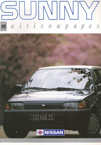 Brochure NISSAN SUNNY (Multisoupapes) Français | NIS17 - Ref: SUNNYLUXE |
