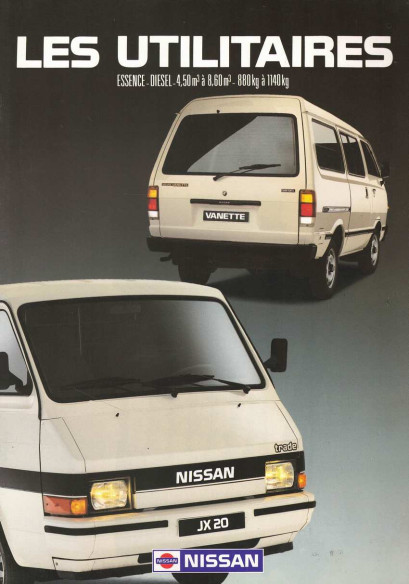 Catalogue NISSAN UTILITAIRES (VANETTE-JX 20) Français | NIS09 - Ref: XCATNXJX20 |