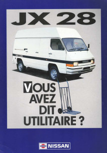 Brochure NISSAN JX 28 (1989) Français | NIS08 - Ref: CATALJX28FEV89 |