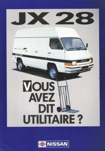 Brochure NISSAN JX 28 (1989) Français | NIS08 - Ref: CATALJX28FEV89 |