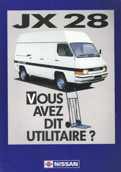 Brochure NISSAN JX 28 (1989) Français | NIS08 - Ref: CATALJX28FEV89 |