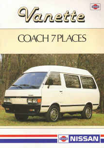 Brochure NISSAN VANETTE COACH (1984) Français | NIS06 - Ref: XCATA VAN 7P |