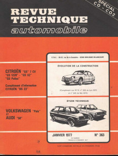 Revue Technique Automobile VOLKSWAGEN POLO et AUDI 50 - N,L,LS,GL et GLS | RTAANC363 |