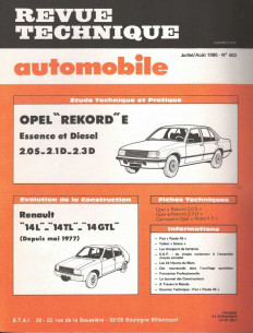 Revue Technique Automobile OPEL REKORD E - 2.0S - 2.1 D et 2.3 D | RTAANC402 |